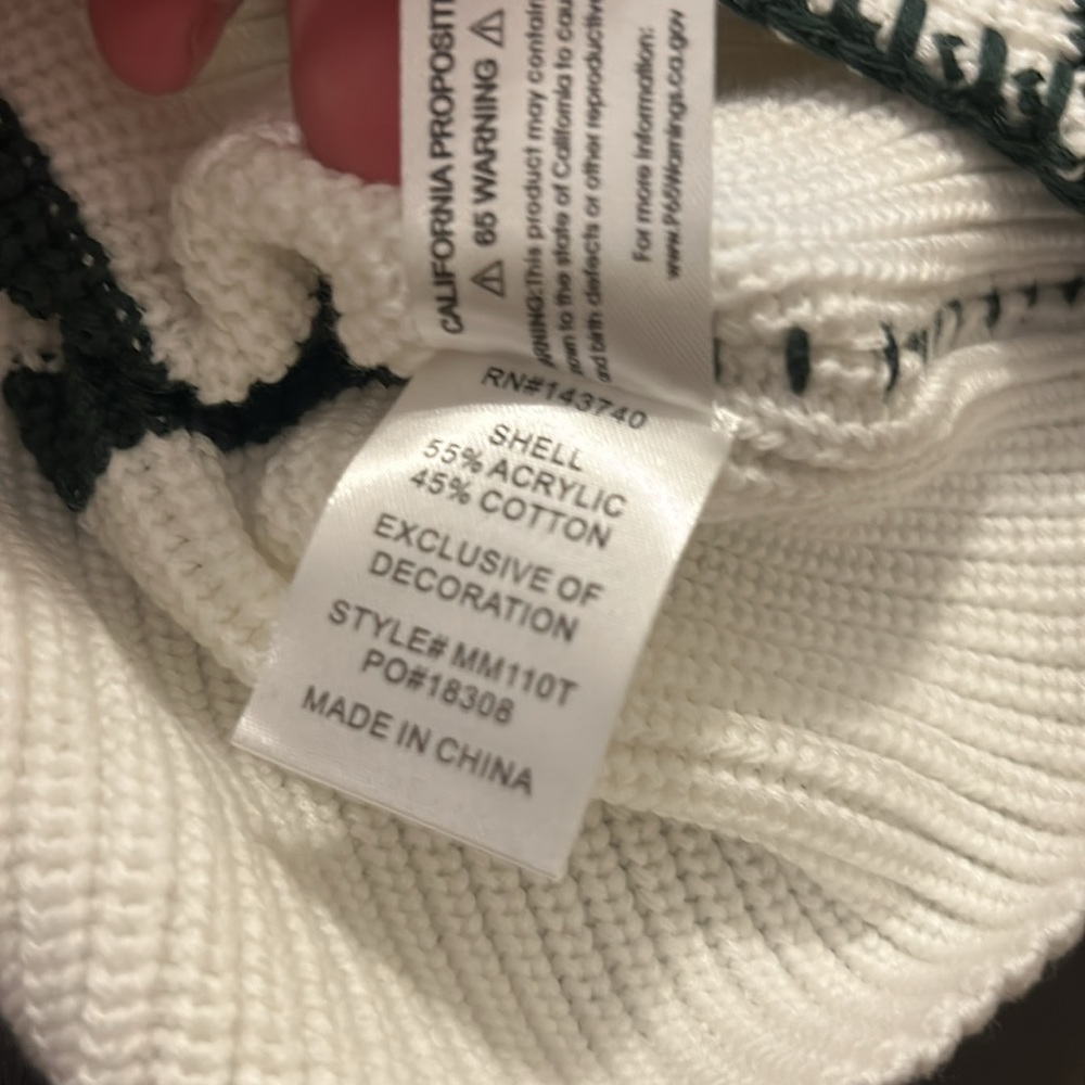 HYACINTH HOUSE
White & Forest Green Striped Emsley Turtleneck - Picture 11 of 12